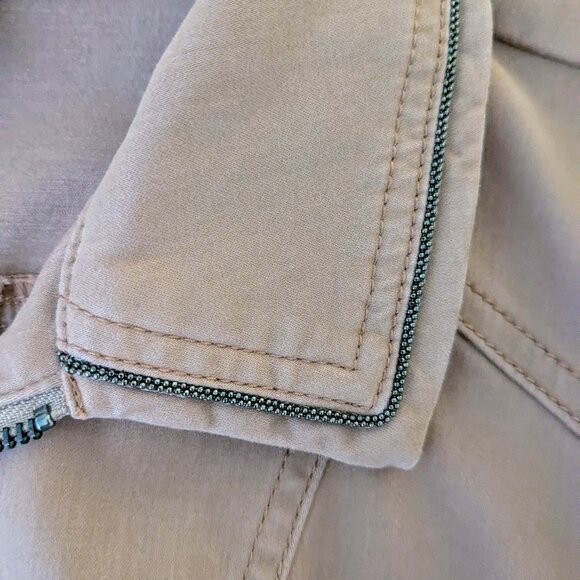 WHITE HOUSE BLACK MARKET Women's  Rhinestone Accent Jacket  Size 6  Clay Brown - Picture 9 of 11